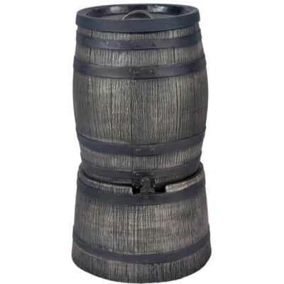 50L Small Water Butt Barrel - Oak Effect - FREE UK P&P - Image 1 of 4
