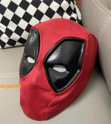 Deadpool & Wolverine 3 Cosplay Wade Wilson Red Mask Men Headgear Halloween Prop - Image 1 of 4