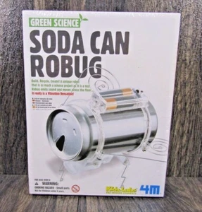 4M KidzLabs Green Science Soda Can Robug Science Kit Sealed Science Project - Picture 1 of 5