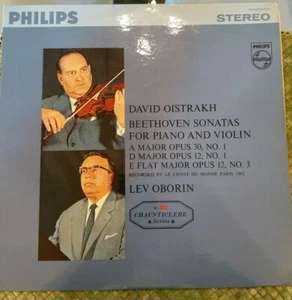 David Oistrakh Beethoven Sonatas Piano Violin Lev Oborin Vinyl LP Philips ST. - Picture 1 of 10