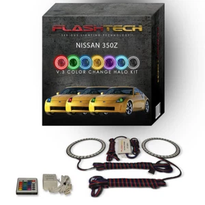 Kit Halo LED Ojo de Ángel RGB con Control Remoto IR para Faros Nissan 350z 2003-2005 - Imagen 1 de 11