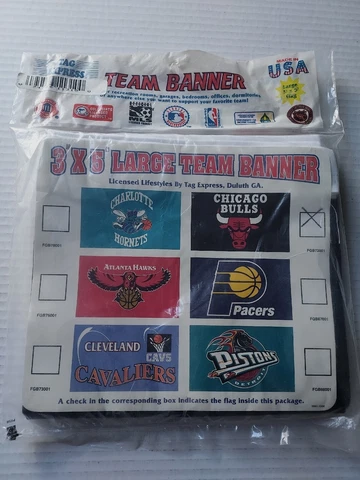 Chicago Bulls Flag Tag Express 3 X 5 Large Team Banner Licensed Sealed Cover