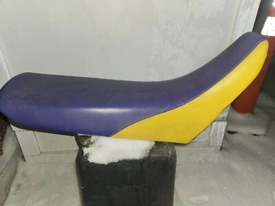 1996-1997 Suzuki DR 650 Seat, Purple and Yellow - Image 1 of 4