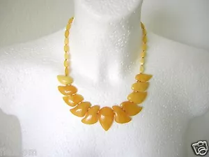 Collar de cadena ámbar caramelo ámbar natural 22,2 g/43,5 cm - Imagen 1 de 6