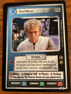 2001 Decipher Star Trek The Motion Pictures #46R David Marcus Used Free Shipping - Image 1 of 2