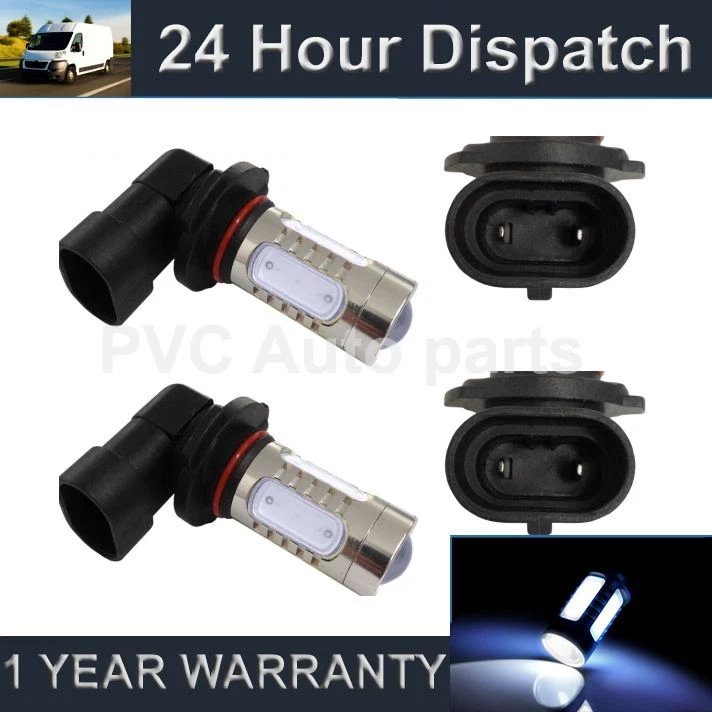 2X HB3 9005 WHITE LED FRONT MAIN HIGH BEAM LIGHT BULBS KIT XENON MB501901 - Image 1 of 1