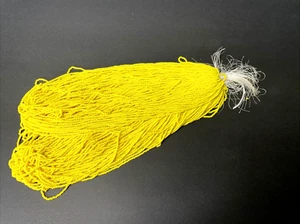 Vintage Czech Glass Seed Beads Kilo "Master Hank" Opaque Yellow 16/0 20" Strands - Picture 1 of 12