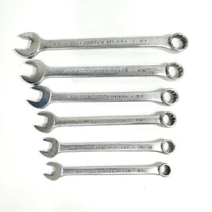 Set of 6 Proto Professional SAE Combination Wrenches 3/4"-7/16" 12-point - Bild 1 von 20