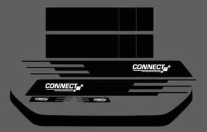 Fits Ford Transit Connect Graphics Wing Bonnet & Rear Door Decals M Sport - Picture 1 of 4