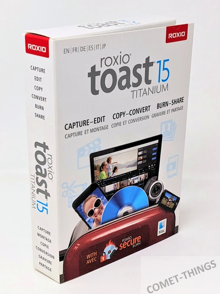 Roxio Toast 15 Titanium for Mac ~ Capture Copy Edit Share - NEW - Image 1 of 4