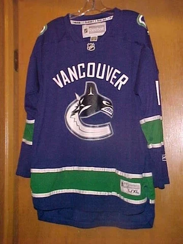 Vancouver Canucks YOUTH Hockey Jersey Roberto Luongo #1 Size L/XL Reebok CCM NHL Cover