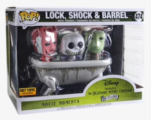 Funko Pop! "Movie Moments" #474 Nightmare Before Christmas Lock, Shock & Barrel - Picture 1 of 2