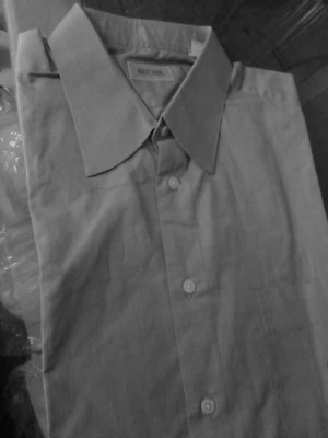 "Ascot Chang: ! Men's 100% Cotton Sky Blue Dress Shirt Custom Made in Hong Kong - Image 1 of 4