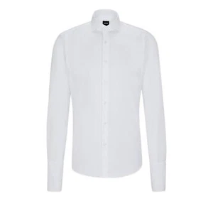 BOSS Camicia Uomo Polsini Doppi Regular Fit Cotone Elasticizzato 50491977 - Foto 1 di 6