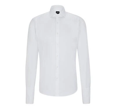 BOSS Camicia Uomo Polsini Doppi Regular Fit Cotone Elasticizzato 50491977 - Immagine 1 di 4