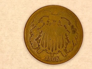 1868 2C Piece - Picture 1 of 2