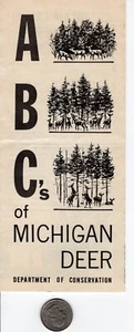 MICHIGAN DEPARTAMENTO DE CONSERVACIÓN ABC'S OF DEER GUIDE 2 - PARCHE DE CIERVO MICHIGAN - Imagen 1 de 1