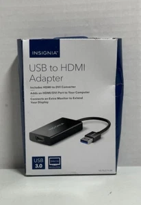 Insignia USB 3.0 to HDMI + HDMI to DVI Adapter - Picture 1 of 4