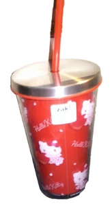 HELLO KITTY Sanrio ZAK! Everyday Smiles Valentine's 2025 Tumbler w/Straw 17 oz - Picture 1 of 1