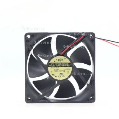 ADDA Fan AD0924HB-A70GL Axial Fan 24VDC 0.15A 92*92*25MM 2-wire Case Cooling Fan - Image 1 of 4