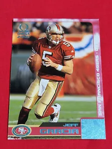 2000 Pacific Omega 49ers Jeff Garcia 13/51 Platinum Blue WITH Serial Number #123 - Picture 1 of 2