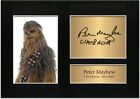 Chewbacca Star Wars Peter Mayhew A4 Signed Limited Edition Print Memorabilia