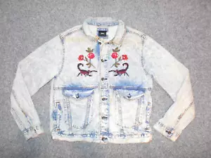 URBAN OUTFITTERES BDG RETRO EDITION MENS XL EMBROIDERED JEAN JACKET - Picture 1 of 5