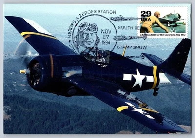 #2697i WWII Marines land on Guadalcanal Maxi Card - Image 1 of 2