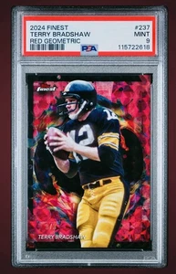 Terry Bradshaw 2024 Topps Finest Red Geometric 3/3 Rare #237 Steelers PSA 9 - Picture 1 of 2