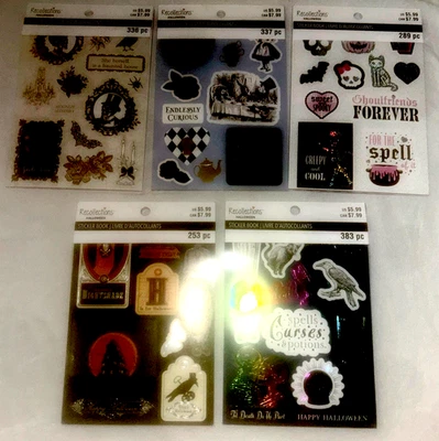 5 Recollections Halloween Themed 12 Sheet Sticker Books - Image 1 of 4
