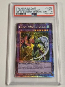 Elementarheld Flammenflügelmann RA03-DE152 PSA 9 Quarter Century Secret Rare Yugioh - Bild 1 von 4