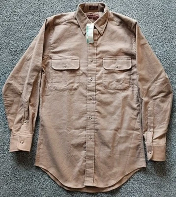 Chaps Ralph Lauren The Spirited Tradition Flannel Long Sleeve NWT Tan S - Image 1 of 4