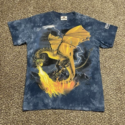 Camiseta Dragón Vintage Talla L Azul Excalibur Las Vegas Años 90 - Usada Foto 1 de 4