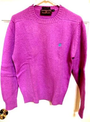 CHAPS RALPH LAUREN Sweater Orchid Shetland Wool Size M- WOMEN'S - Image 1 of 4