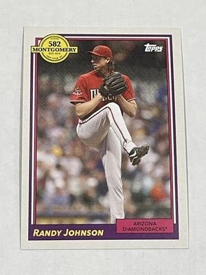 2022 Topps 582 Montgomery Club Baseball - Randy Johnson - Arizona Diamondbacks - Image 1 of 2
