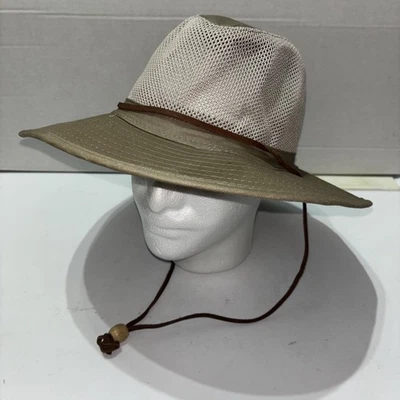 Red Head Brand Co Wide Brim Boonie Fishing Safari Vented Mesh Khaki Hat Sz Large - Image 1 of 4