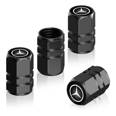 4 pcs Tire Valve Caps Alloy Valve Stem Cover For Mercedes Benz - Image 1 of 2