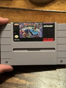 Teenage Mutant Ninja Turtles IV: Turtles In Time SNES Super Nintendo Authentic - Picture 1 of 3