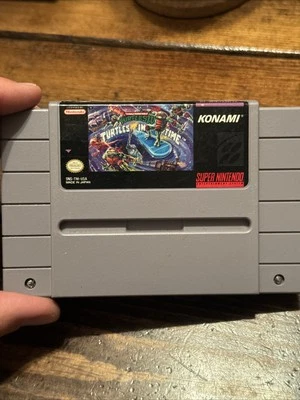 Teenage Mutant Ninja Turtles IV: Turtles In Time SNES Super Nintendo Authentic - Image 1 of 3