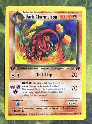 1st Edition Dark Charmeleon 32/82 - Team Rocket - Light Play - Image 1 of 2