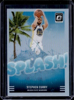Donruss Optic Stephen Curry Splash 2024-25! Holo #2 Warriors Foto 1 de 2