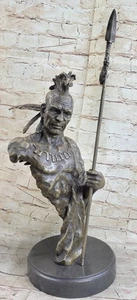 Native American Mohawk Warrior Bust Statue Sculpture Abstract Art by Mario Nick - Picture 1 of 10