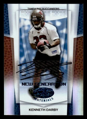 2007 Leaf Certified Materials #167 Kenneth Darby Mirror Blue Signatures #/50 - Image 1 of 2