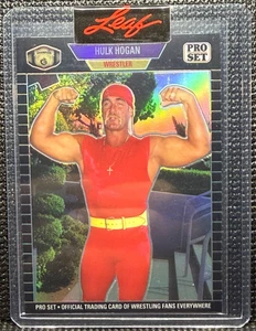 🤼 Hollywood Hulk Hogan - /49 - SP - 2023 Leaf Pro Set Black - Free Shipping - Picture 1 of 7