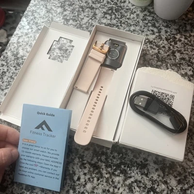 Reloj de fitness HuaWise Fit Y20GT rosa dorado Bluetooth monitor de ritmo cardíaco Foto 1 de 3