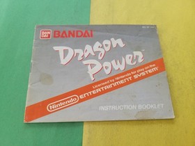 Dragon Power Nintendo NES Instruction Manual Only