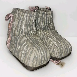 VTG Icebreaker Mossy Oak Camouflage Camo Insulated Boot Covers Sz Medium M - Picture 1 of 8