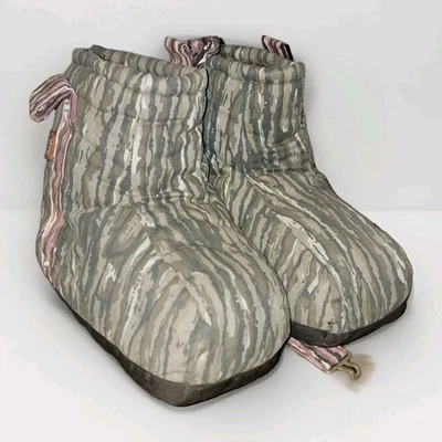 VTG Icebreaker Mossy Oak Camouflage Camo Insulated Boot Covers Sz Medium M - Image 1 of 4