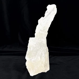 Natürlicher Selenit Speer Kristall 519g rohsatinierter Holm Turm Formation 7" hoch - Bild 1 von 8