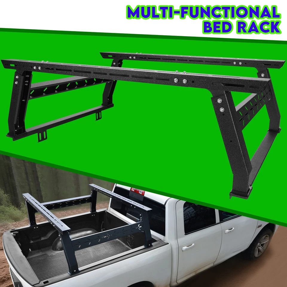 For Ford/Tundra/Tacoma/Dodge/Chevy/Nissan Overland Adjustable Truck Bed Rack Foto 1 de 4